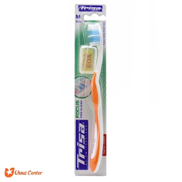 مسواک Trisa با برس متوسط مدل Focus Pro Clean