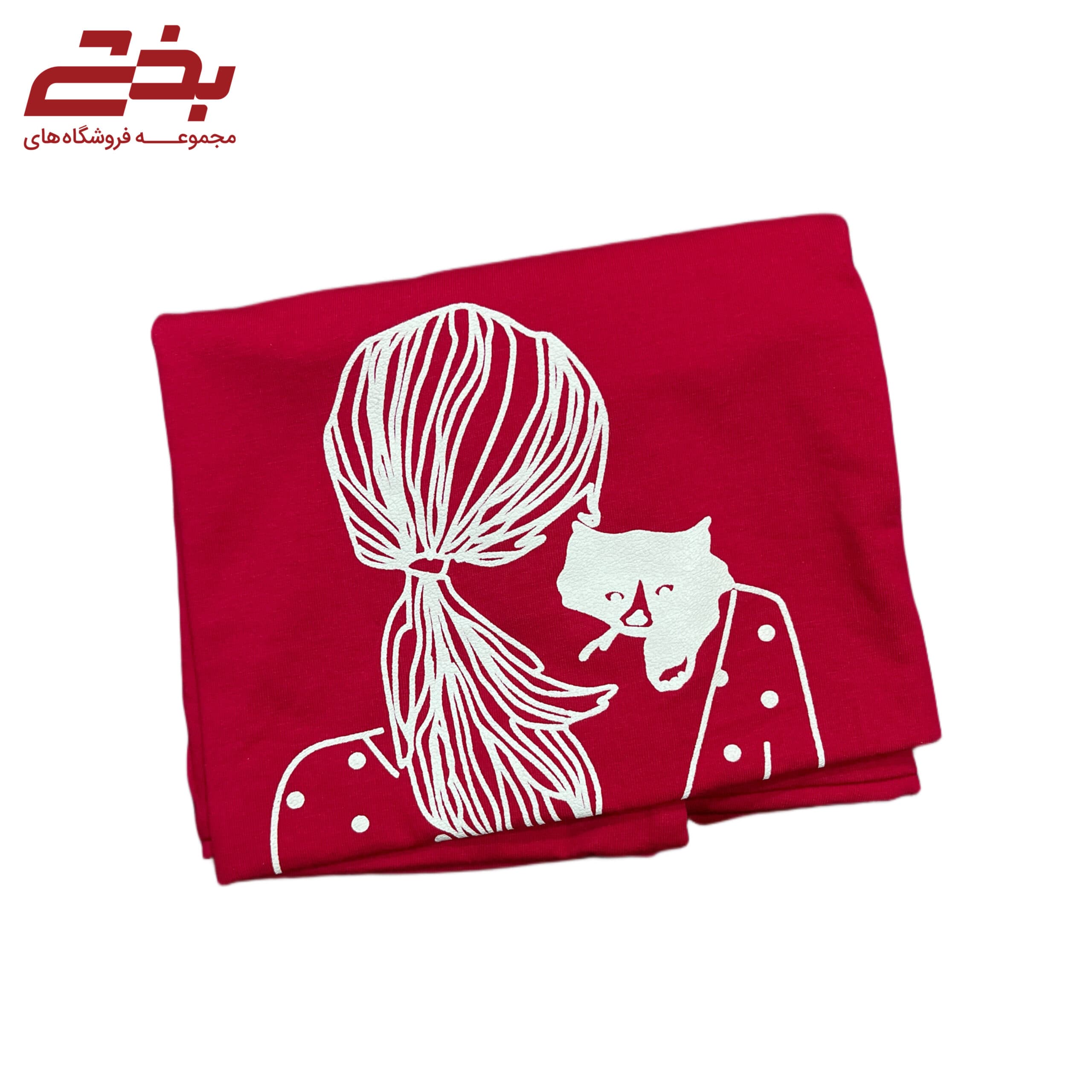 تیشرت چاپی گراماتن – دختر و گربه — تصویر ۲