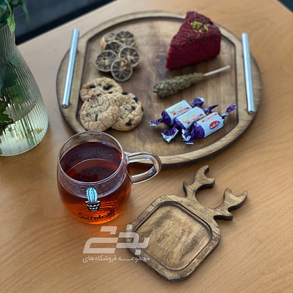 زیر لیوانی مدل گوزنی چوبی — تصویر ۵