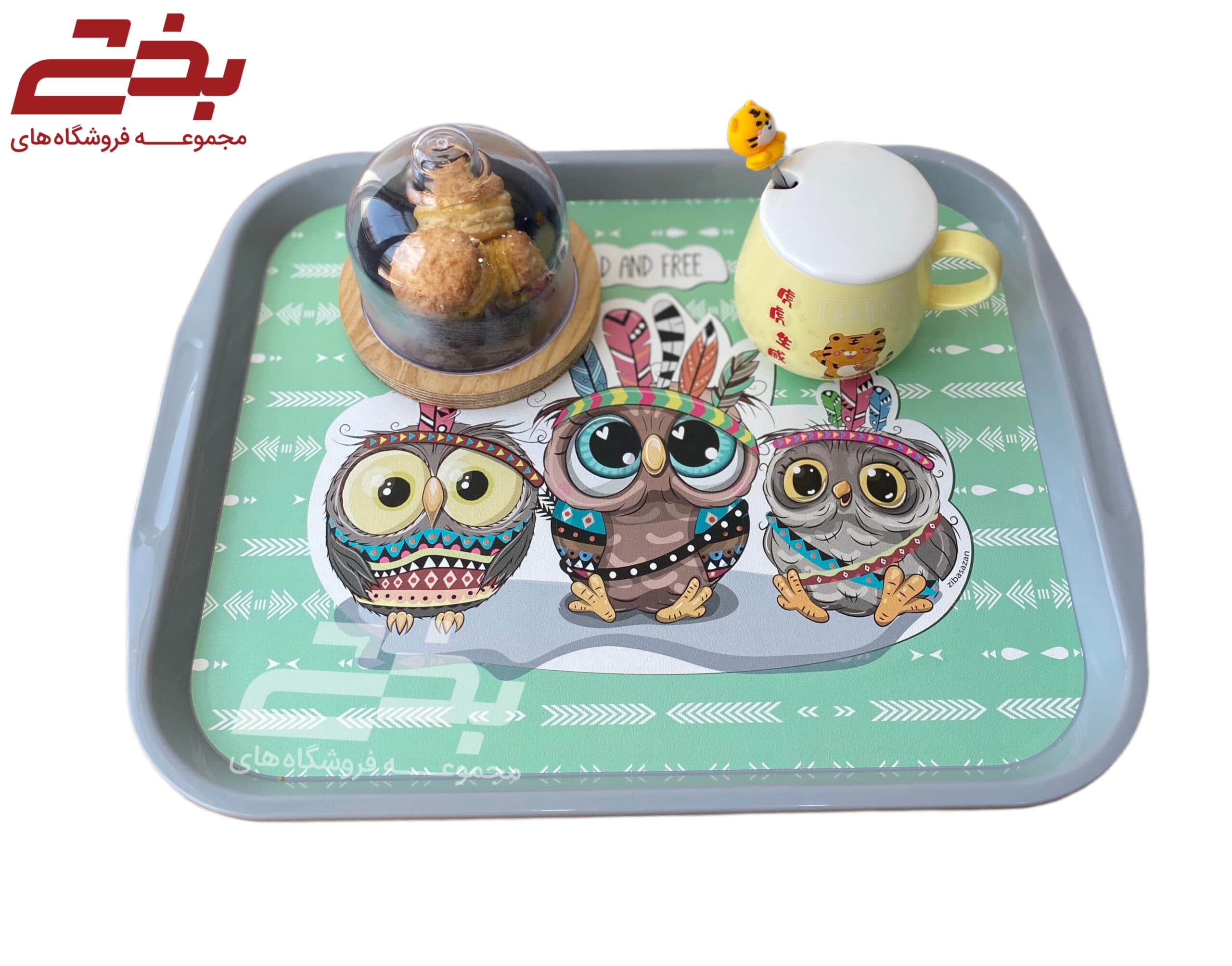 سینی مات طرحدار سایز 1 — تصویر ۲