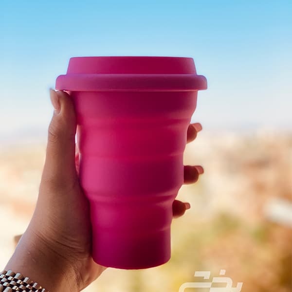 لیوان سیلیکونی درب دار — تصویر ۶