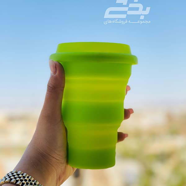 لیوان سیلیکونی درب دار — تصویر ۳