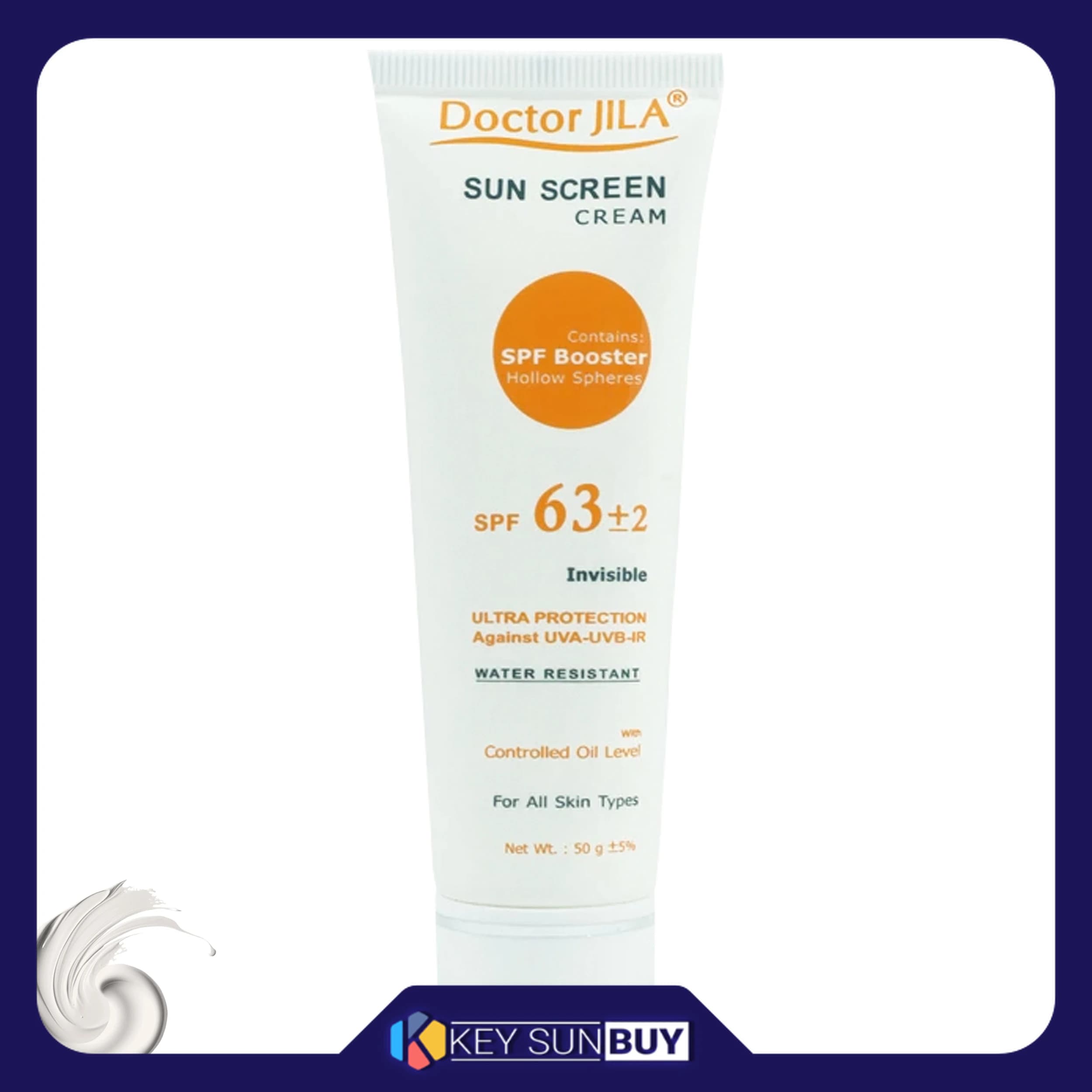 کرم ضد آفتاب دکتر ژیلا SPF63 مدل Invisible محافظ UVA ،UVB، ضد آب، تنظیم ترشح چربی پوست، مناسب انواع پوست حجم 50 میلی‌لیتر(انقضا2027/05)قیمت روی کالا 215500تومان — تصویر ۴