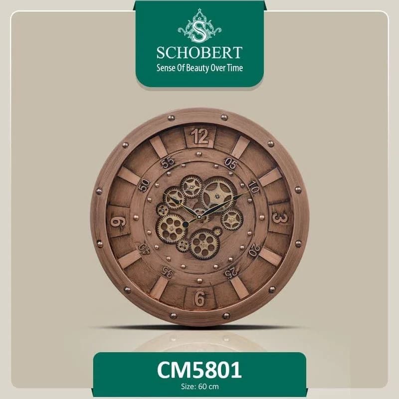 ساعت دیواری عقربه‌ای با نشانگر عددی شوبرت مدل 5801 — تصویر ۲