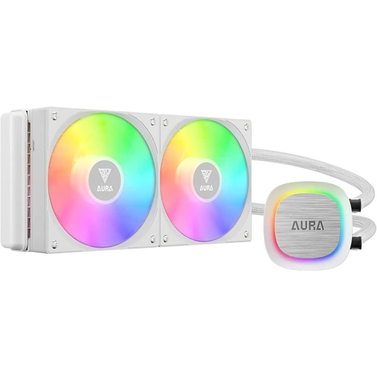خنک کننده پردازنده گیم دیاس GAMDIAS AURA GL240 V2 WH — تصویر ۲