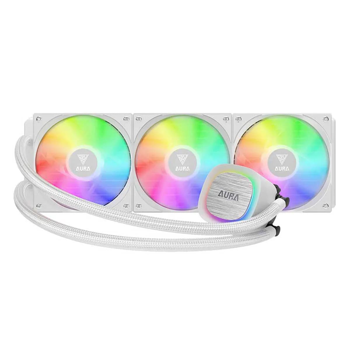 خنک کننده آبی GAMDIAS AURA GL360 V2 WH — تصویر ۲