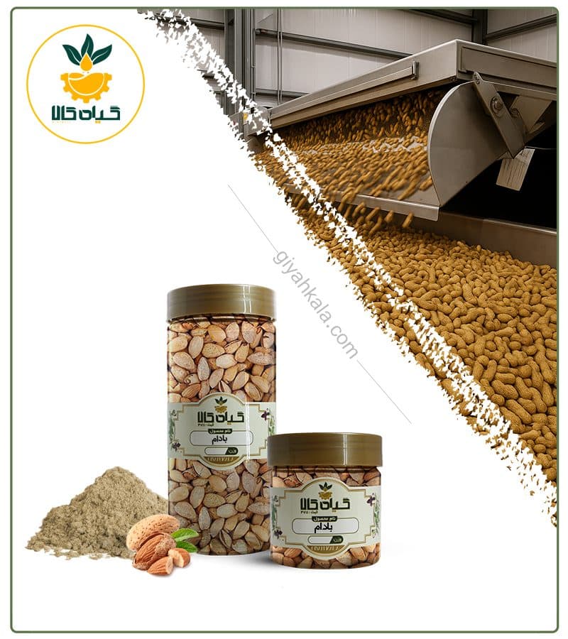 بادام پوست کاغذی بسته بندی