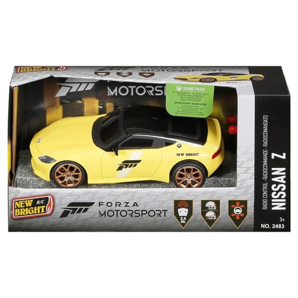 ماشین کنترلی New Bright مدل Nissan Z زرد — تصویر ۳