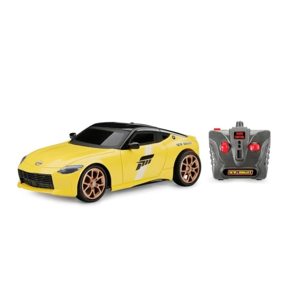 ماشین کنترلی New Bright مدل Nissan Z زرد — تصویر ۴