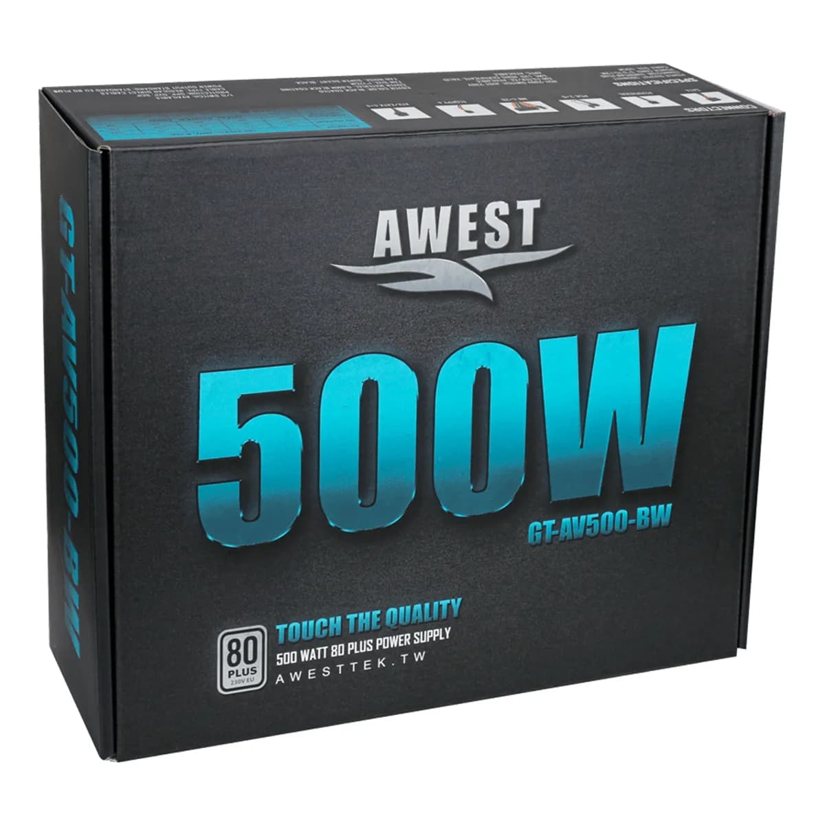 منبع تغذیه AWEST GT-AV500-BW 500W — تصویر ۶