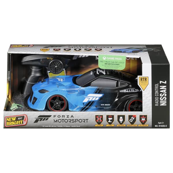 ماشین کنترلی New Bright مدل Nissan Z Super GT آبی — تصویر ۳