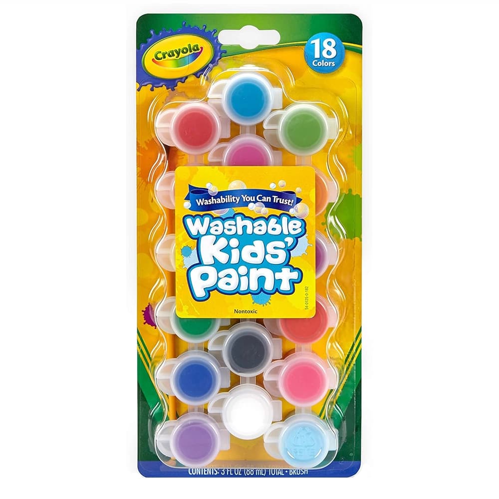گواش 18 رنگ قابل‌شستشو کرایولا Crayola