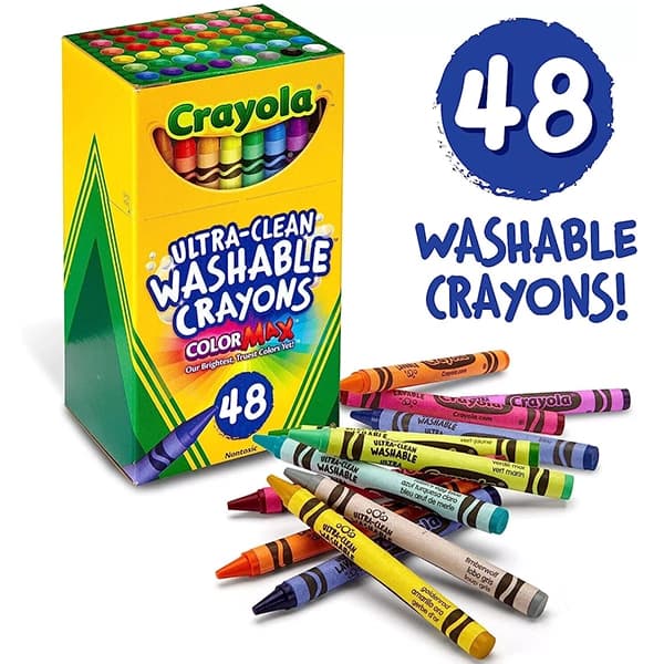 مداد شمعی قابلشستشو 48 رنگ کرایولا Crayola — تصویر ۲