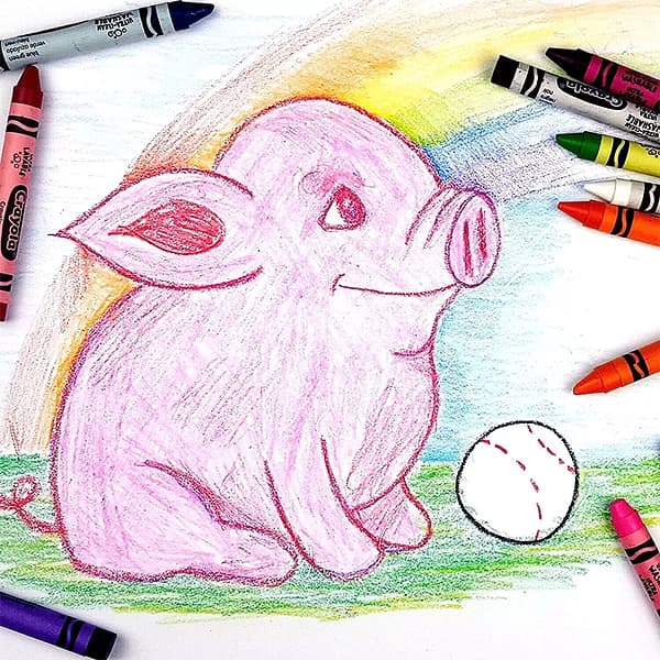 مداد شمعی قابل‌شستشو 24 رنگ کرایولا Crayola — تصویر ۳