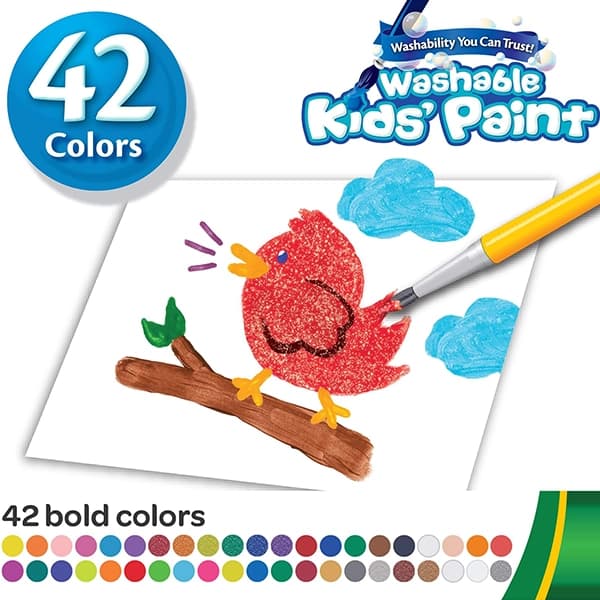 گواش 42 رنگ قابل‌شستشو کرایولا Crayola — تصویر ۳