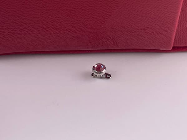 پیرسینگ میکرودرمال 5ml تک نگین اوپال — تصویر ۴