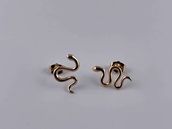 گوشواره حلقه ای ژوپینگ طرح مار — تصویر ۶