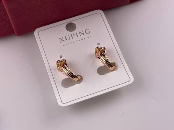 گوشواره حلقه ای ژوپینگ طرح مار