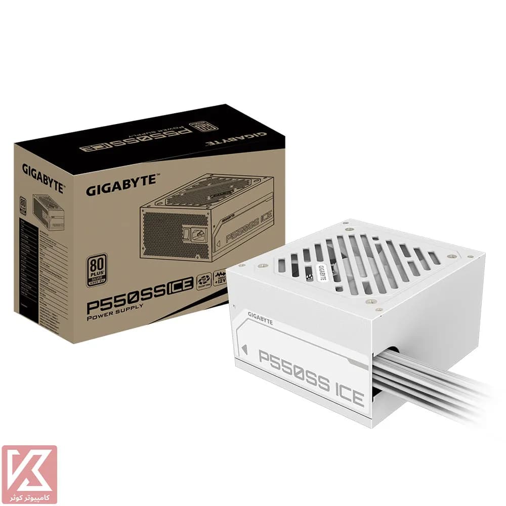 پاور سفید گیگابایت 550 وات مدل P550SS ICE — تصویر ۲