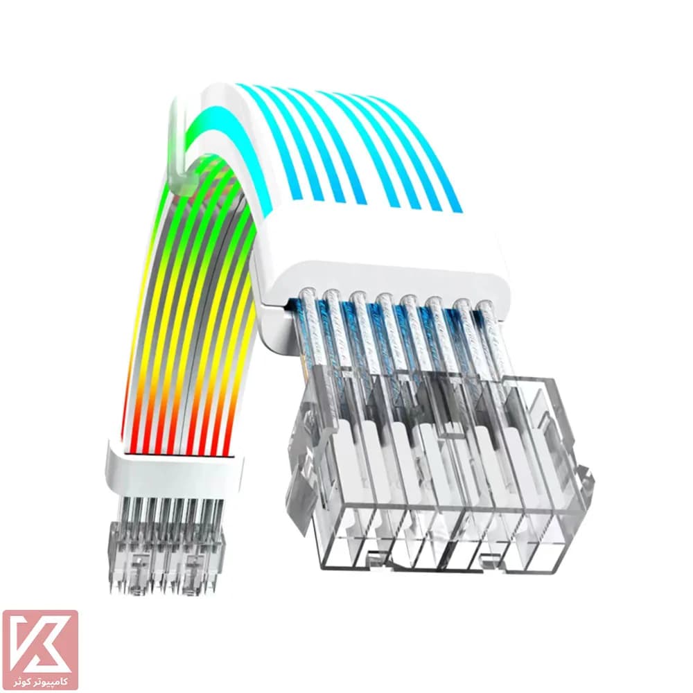 کابل اسلیو گیم مکس VGA/CPU 2x8pin white — تصویر ۴