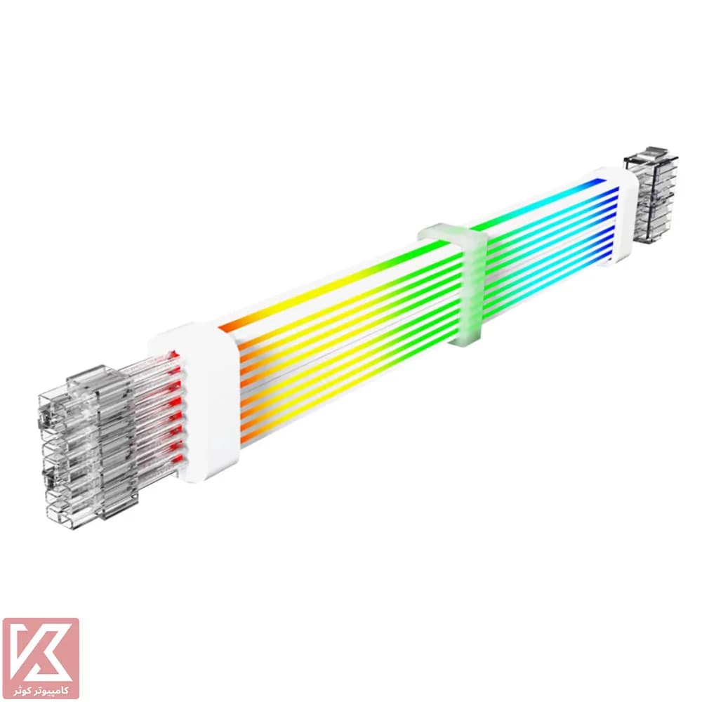 کابل اسلیو گیم مکس VGA/CPU 2x8pin white — تصویر ۲