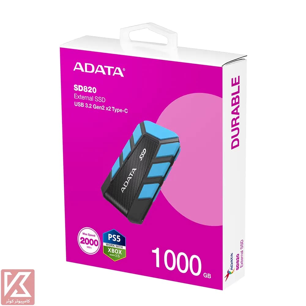 اس اس دی اکسترنال ای دیتا 1 ترابایت مدل SD820 — تصویر ۶