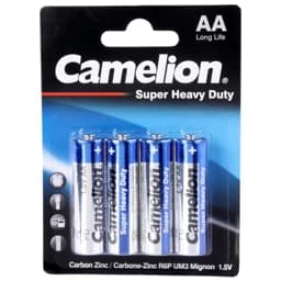 باطری قلمی کملیون Super Heavy Duty (چهارتایی)جدید — تصویر ۲