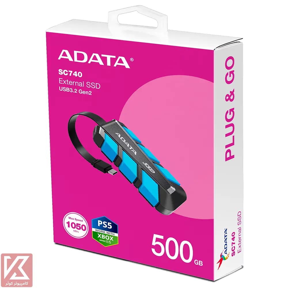 اس اس دی اکسترنال ای دیتا 500 گیگابایت مدل SC740 — تصویر ۵