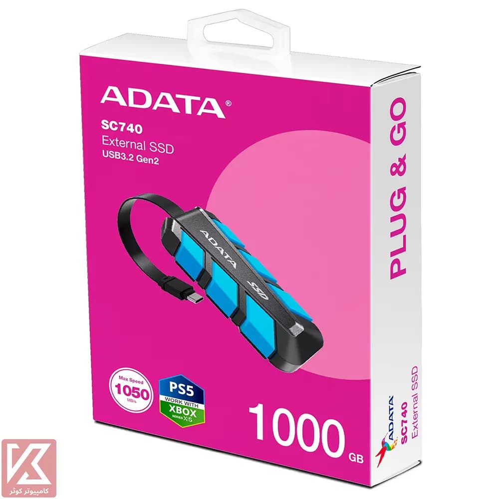 اس اس دی اکسترنال ای دیتا 2 ترابایت مدل SC740 — تصویر ۶