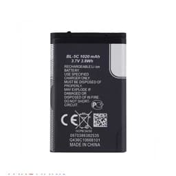 باطری اورجینال نوکیا Nokia مدل BL-5C ظرفیت 1020 میلی آمپر با گارانتی 12 ماهه آسان توزیع — تصویر ۳
