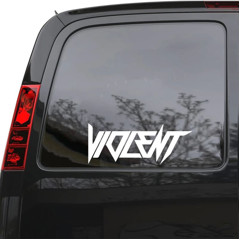 برچسب بدنه خودرو ماتریسیو طرح violent کد M60 — تصویر ۳