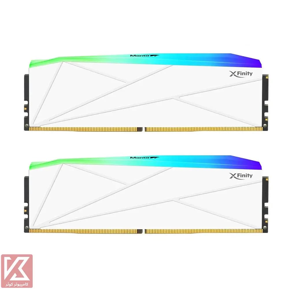 رم وی کالر 32 گیگابایت (2×16) دو کانال DDR5 6000 مدل Manta XFinity RGB CL30 — تصویر ۵
