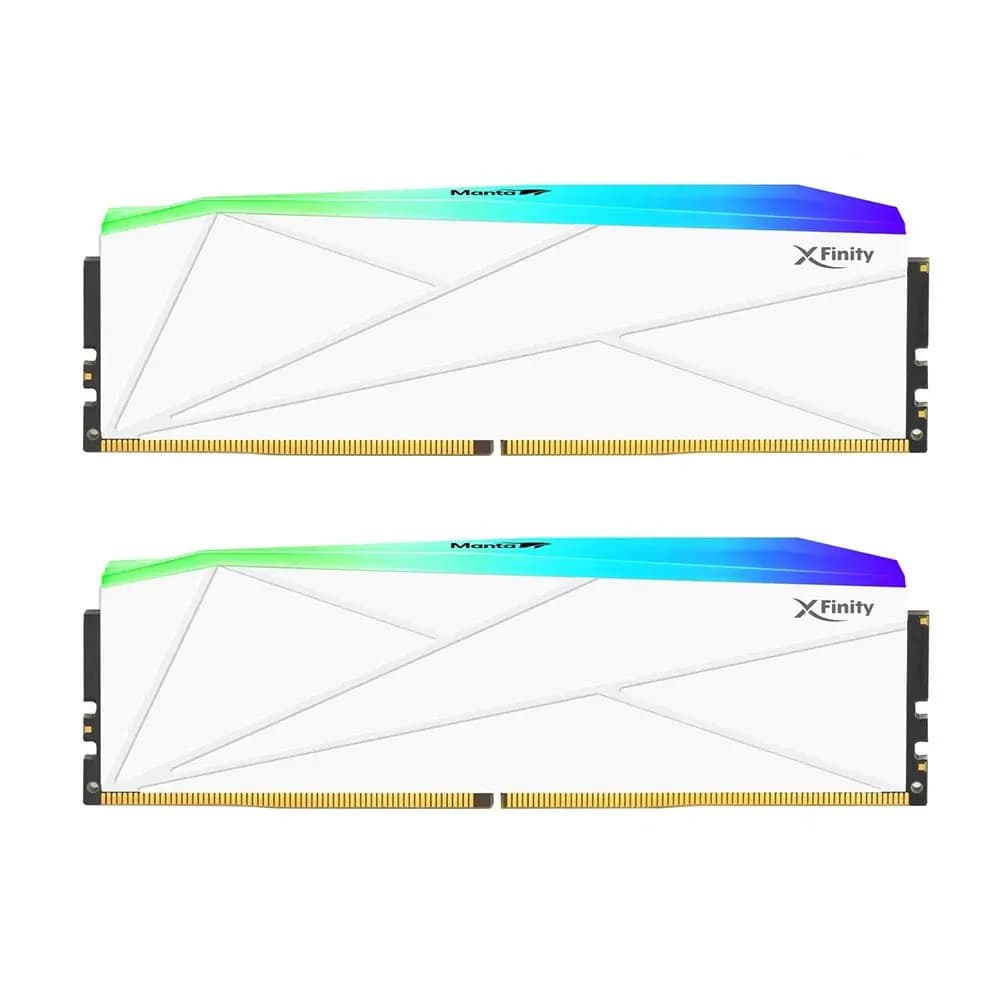 رم وی کالر 32 گیگابایت (2×16) دو کانال DDR5 6000 مدل Manta XFinity RGB CL30 — تصویر ۴