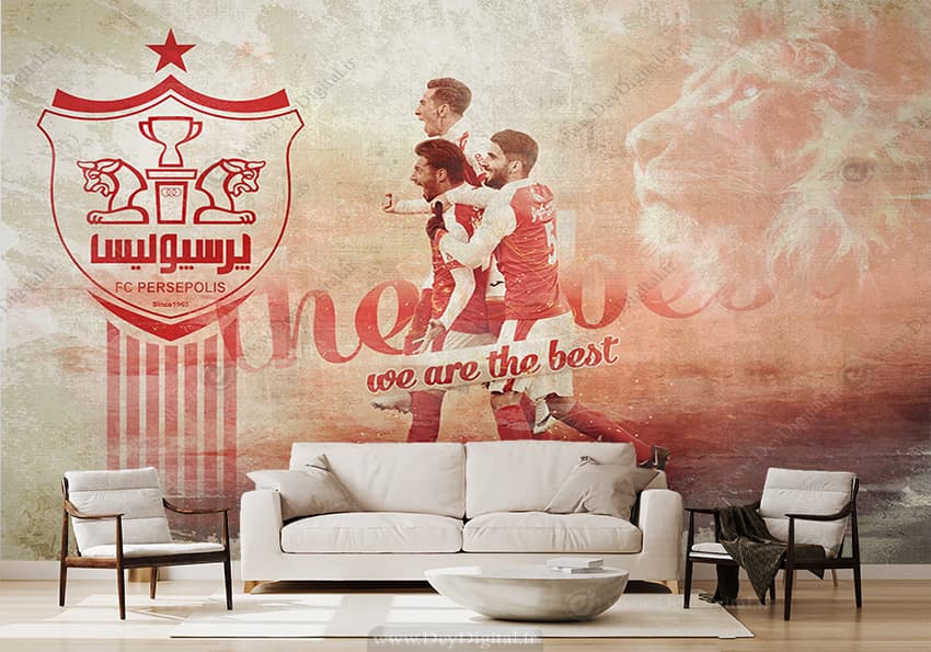 پوستر دیواری فوتبالی طرح پرسپولیس WA-2035