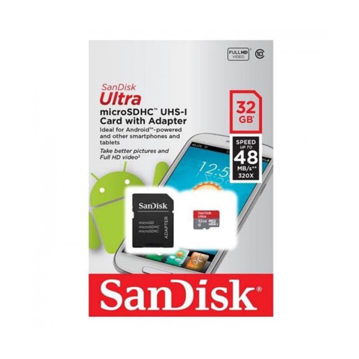 رم میکرو Sandisk Ultra 32GB Class10 48MB/s — تصویر ۲