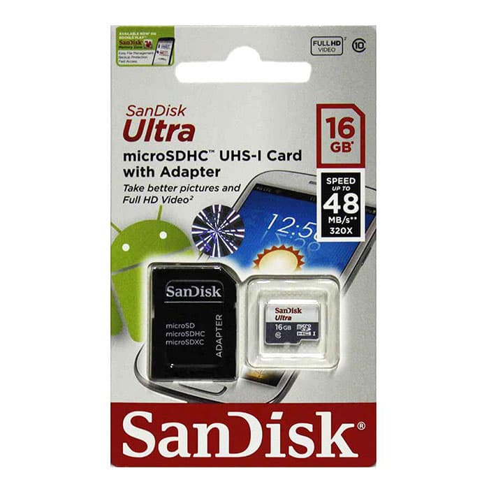 مموری میکرو Sandisk Ultra 16GB Class10 48MB/s — تصویر ۲