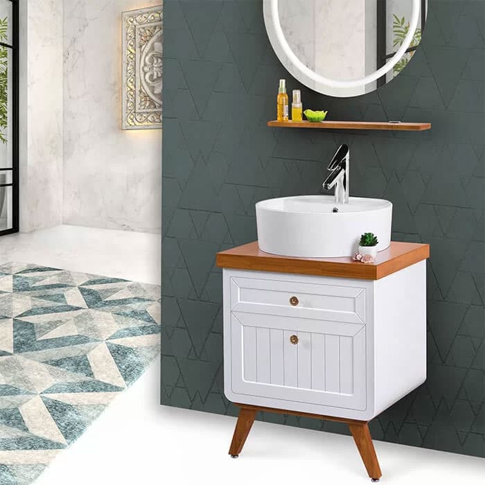 کابین روشویی لوتوس مدل طرح آرت دکو VOLGA ابعاد 45 * 60