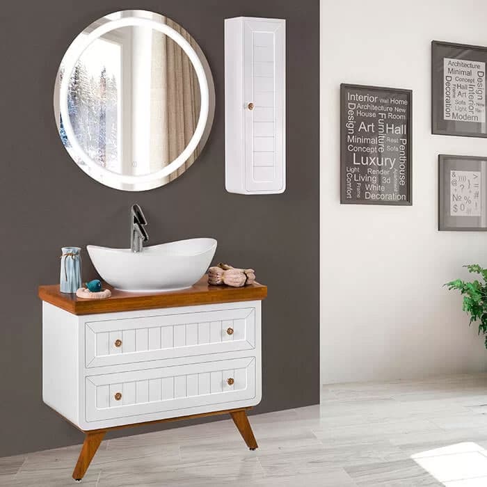 کابین روشویی لوتوس مدل طرح آرت دکو SOFIA ابعاد 39 * 89
