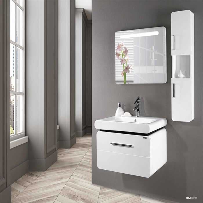 روشویی کابینتی لوتوس مدل لارنس LAWRENCE 750 ابعاد 50*76