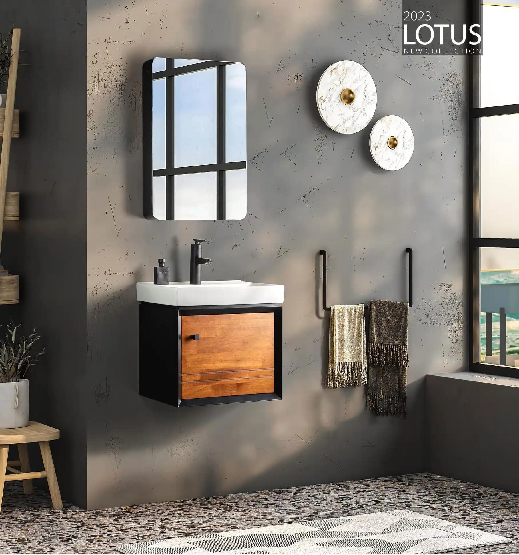 کابین روشویی لوتوس مدل مدرن ویرجین VIRGIN 470 ابعاد 39 * 45