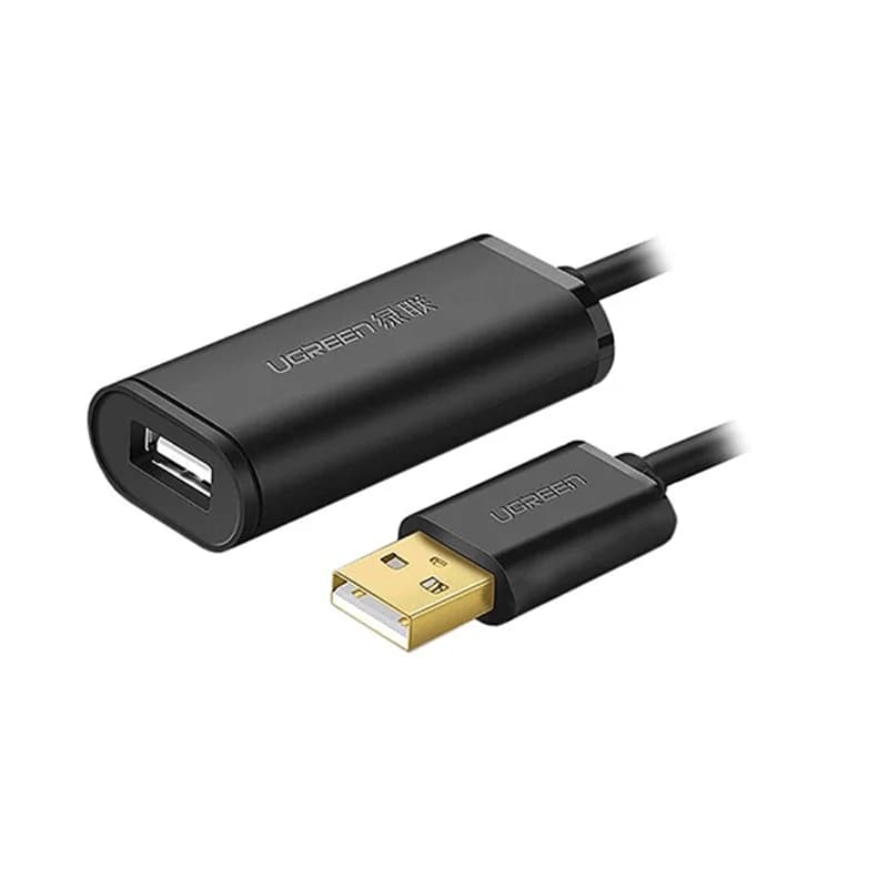 کابل افزایش طول (اکتیو) 2.0 USB یک سر نر یک سر ماده یوگرین مدل US121-10321 طول 10 متر