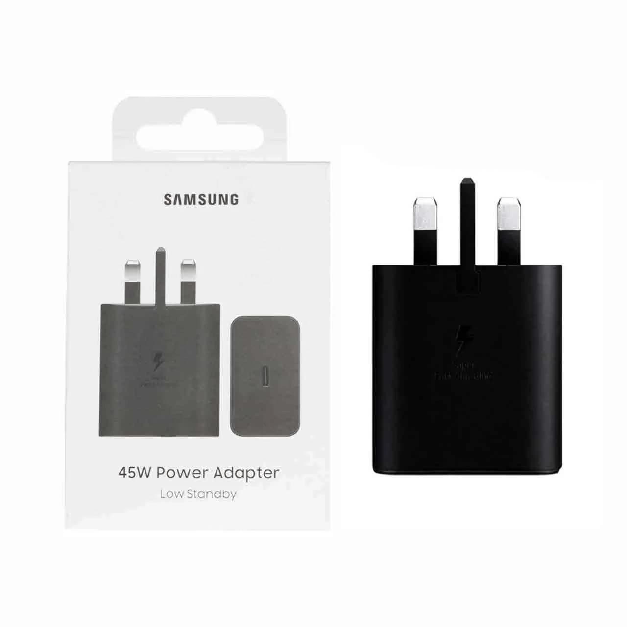 شارژر دیواری سه پین PD و فست تک پورت Samsung مدل EP-T4511 45W – مشکی – MMX (اصل چین)