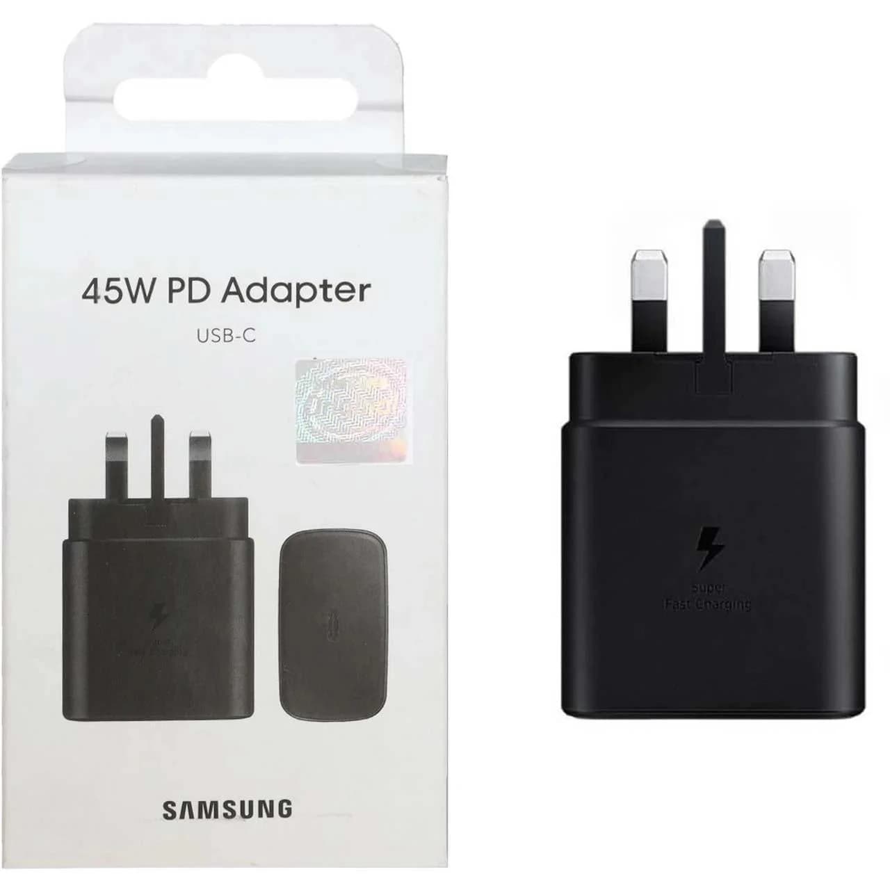 شارژر دیواری سه پین PD و فست تک پورت Samsung مدل EP-TA845 45W – مشکی – MMX