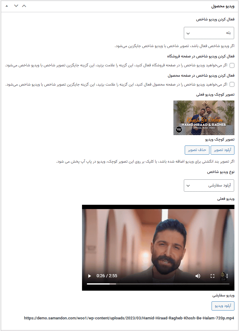 افزونه ویدیو محصول ووکامرس | Product Video for WooCommerce — تصویر ۴