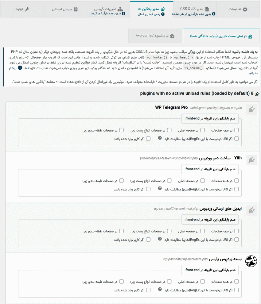 افزونه تقویت کننده و افزایش سرعت سایت | WP Asset CleanUp Pro — تصویر ۴