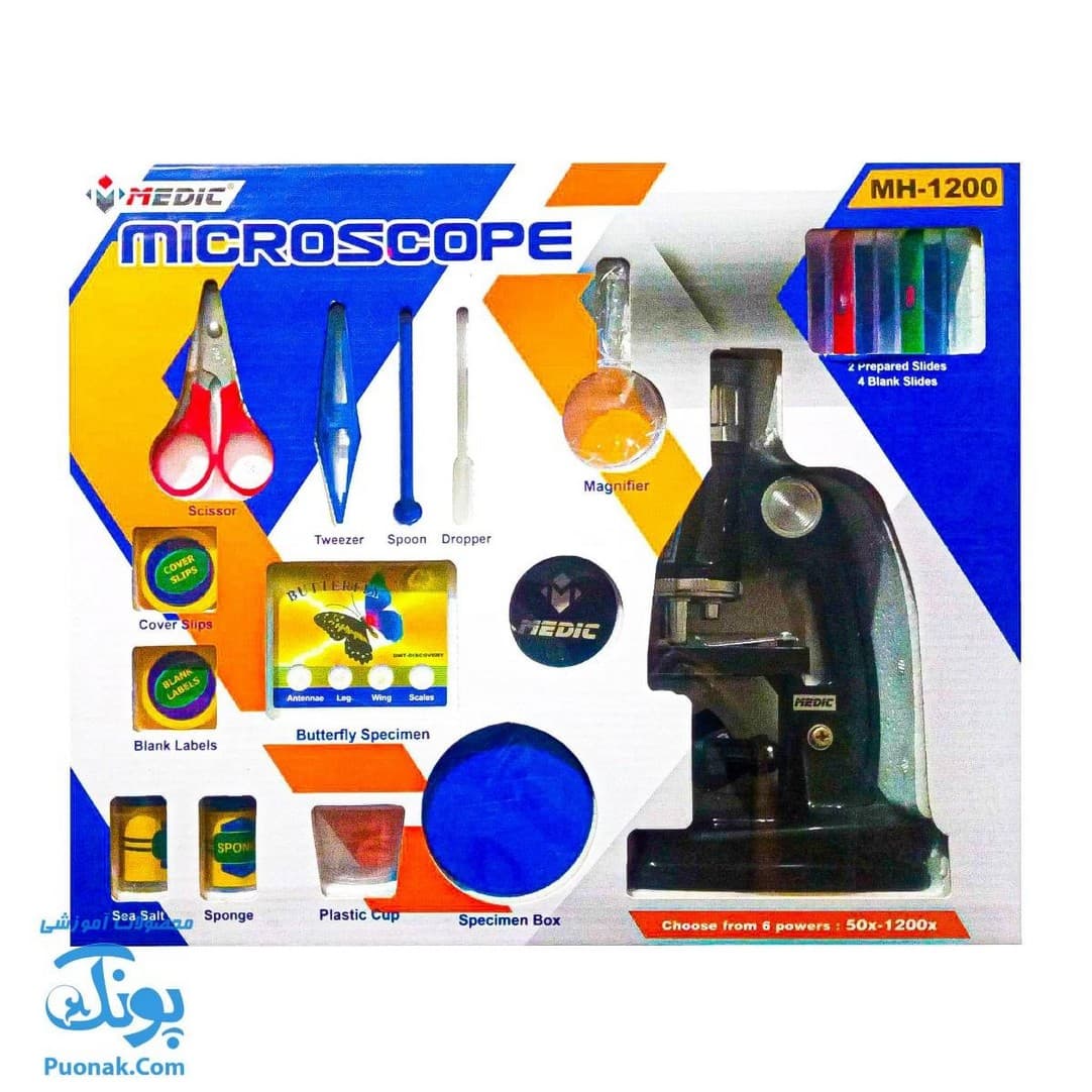 میکروسکوپ دانش آموزی مدیک مدل MH-۱۲۰۰