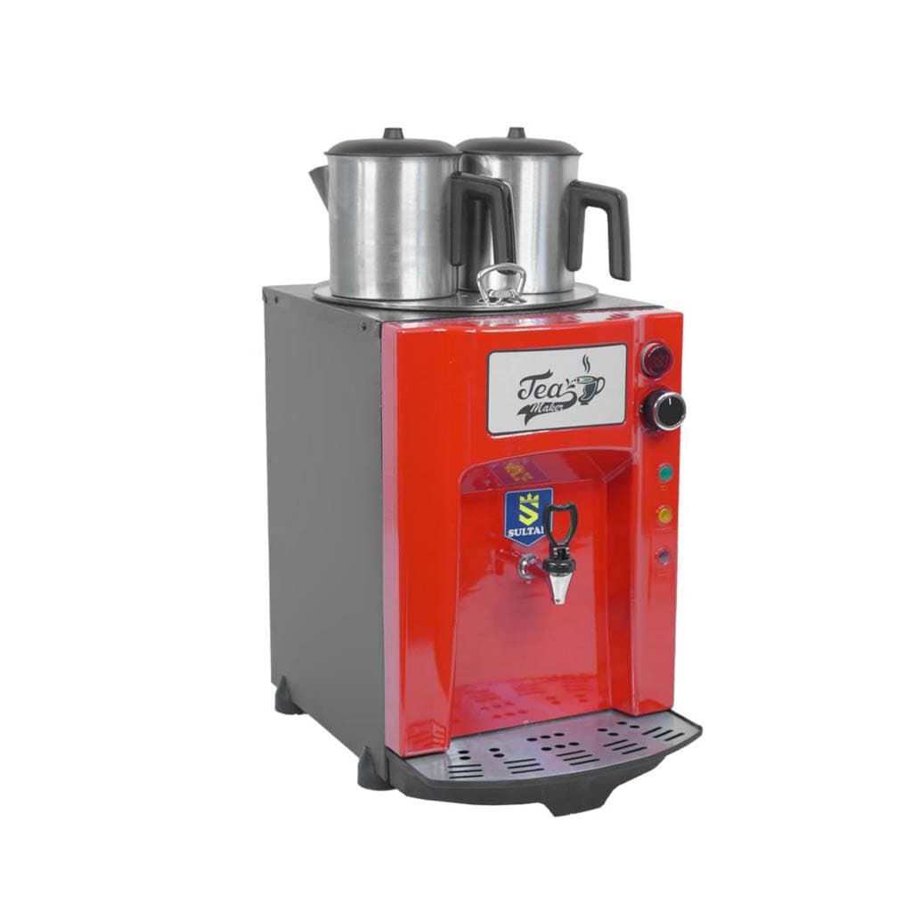 سماور صنعتی پریمیوم برقی کلاسیک 2 قوری سلطان مدل SU-P215 — تصویر ۳