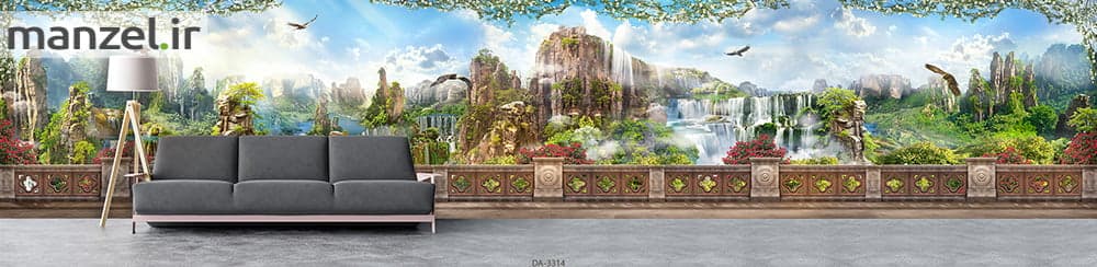 پوستر دیواری تراس رو به طبیعت DA-3314