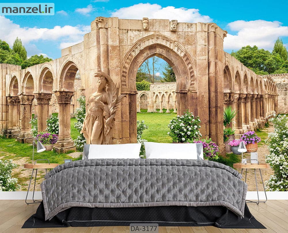 پوستر دیواری طرح ساختمان قدیمی DA-3177