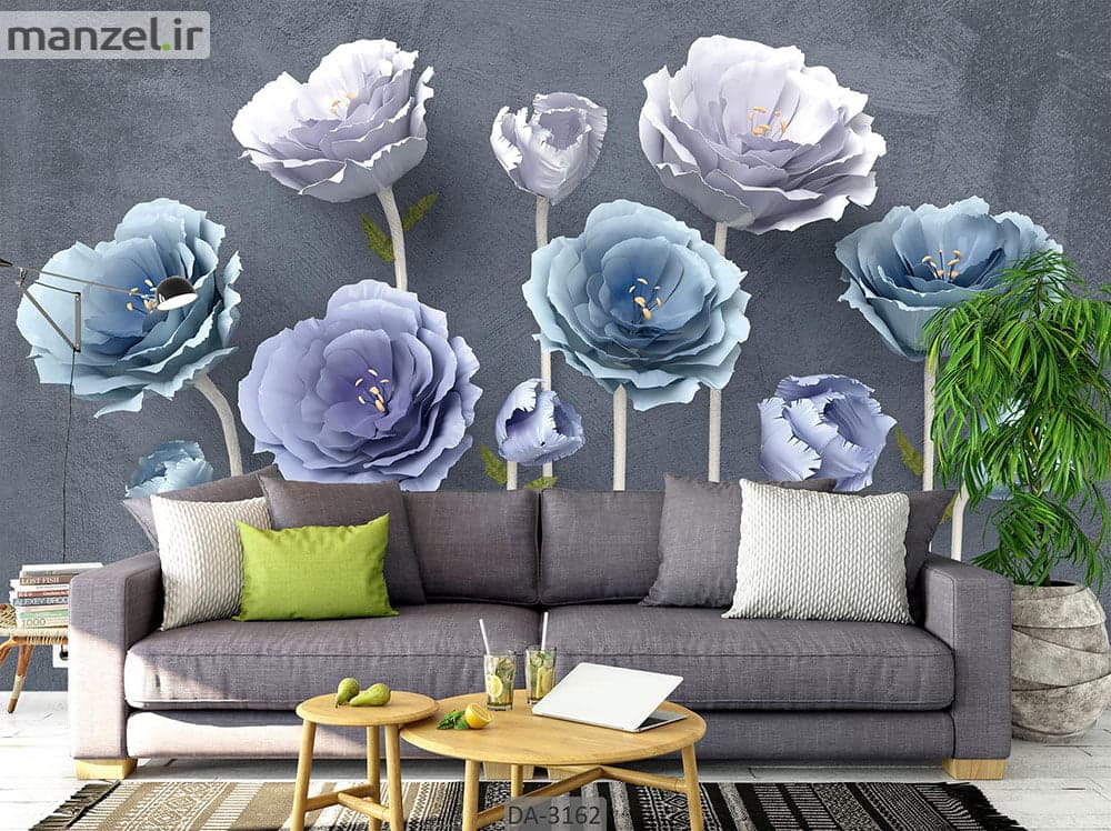 کاغذ دیواری سه بعدی گل DA-3162